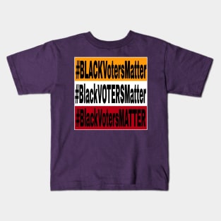 Black Voters Matter - Multicolored - Front Kids T-Shirt